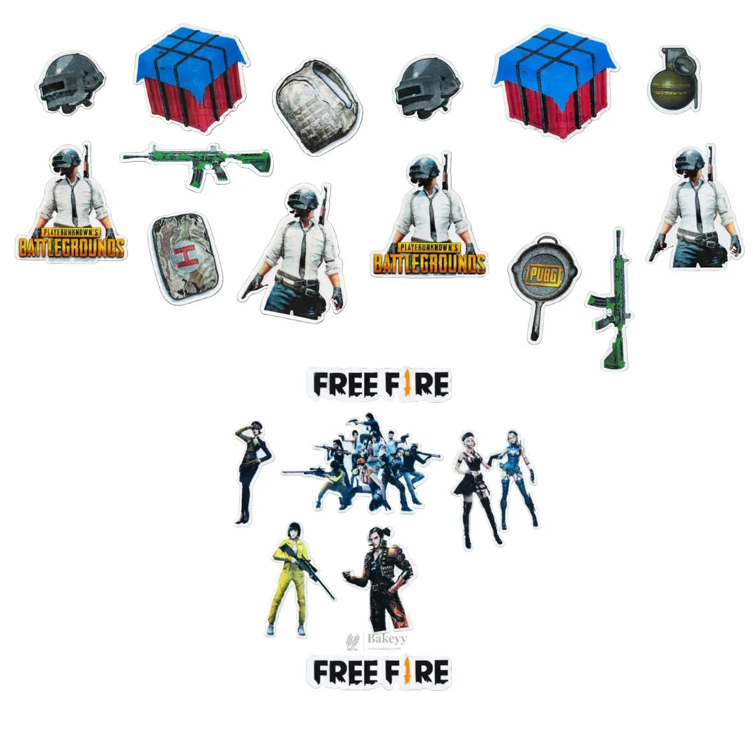 Gaming Theme Edible Wafer Cake Toppers | Ready-to-Use Cupcake & Cake Decoration | Pack of 1 Set