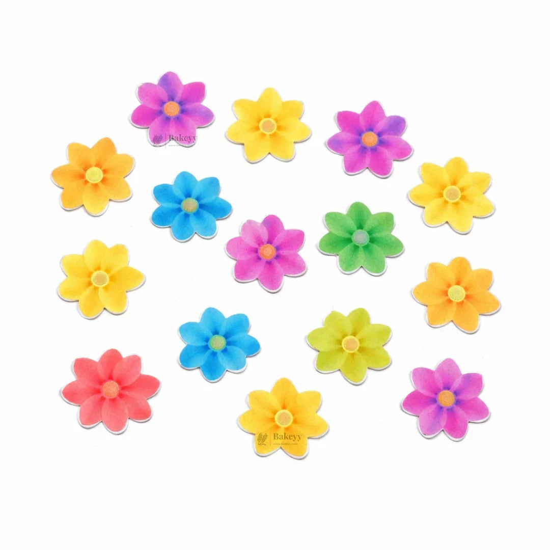 Kids Cartoon Edible Wafer Toppers Combo Set | Precut Cake & Cupcake Decoration | Pack of 1 - Bakeyy.com - India - Kids Cartoon Edible Wafer Toppers Combo Set | Precut Cake & Cupcake Decoration | Pack of 1 - Flowers 65.00