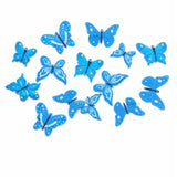 Blue edible wafer butterfly cake toppers from Bakeyy for baking and cake decoration.