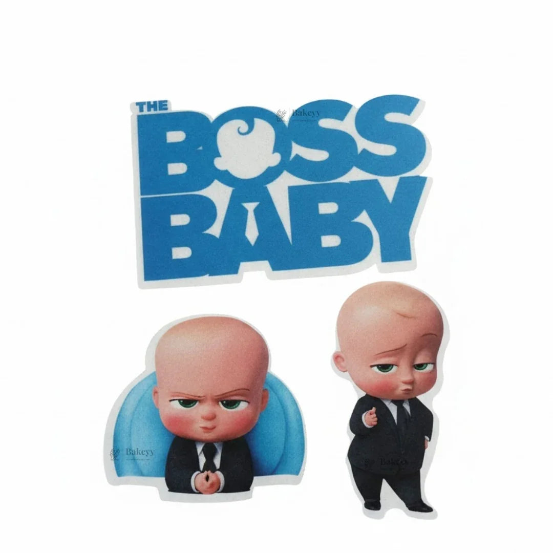 Cartoon Character Edible Wafer Toppers Set | Mixed Designs for Cakes & Cupcakes | Pack of 1