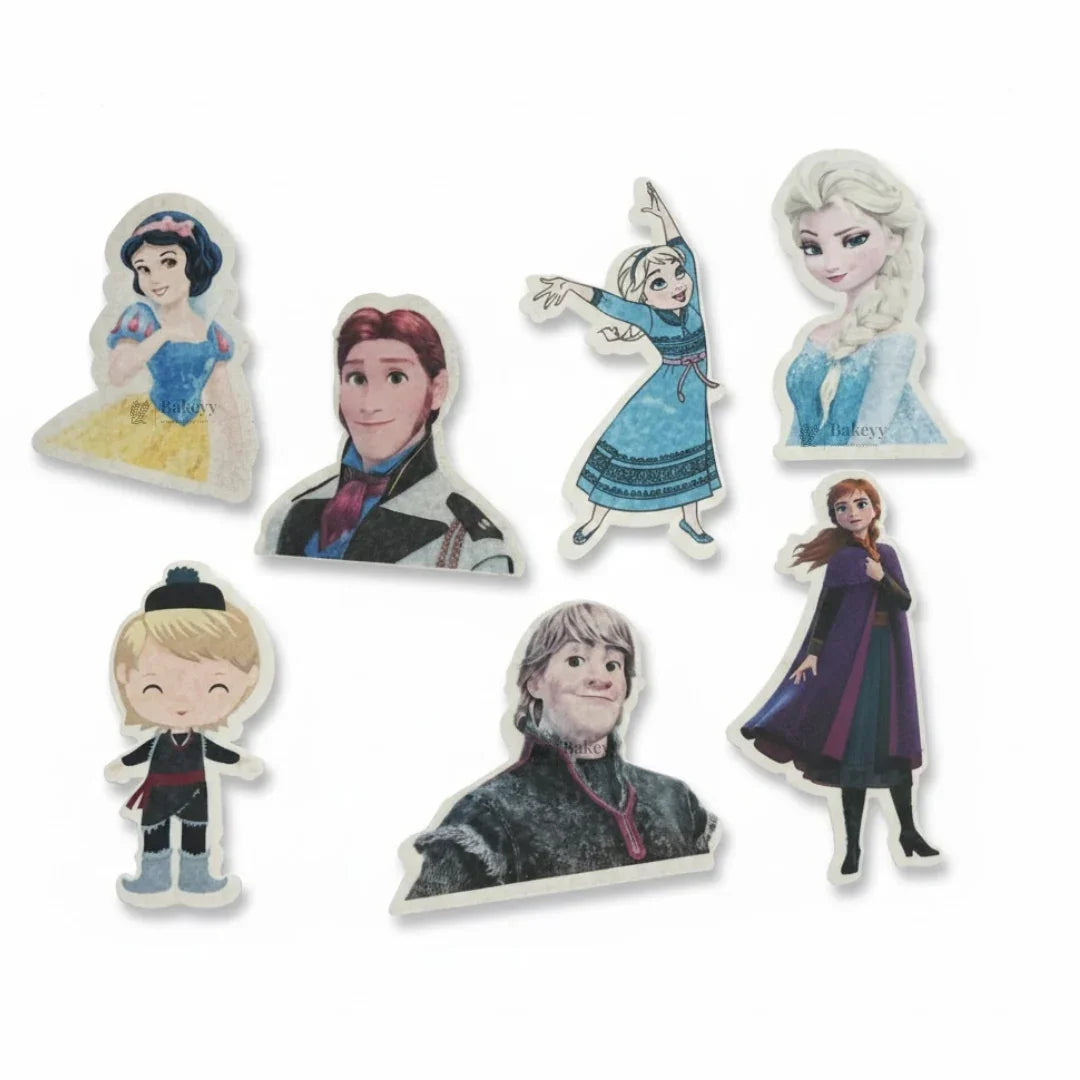 Cartoon Character Edible Wafer Toppers Set | Mixed Designs for Cakes & Cupcakes | Pack of 1