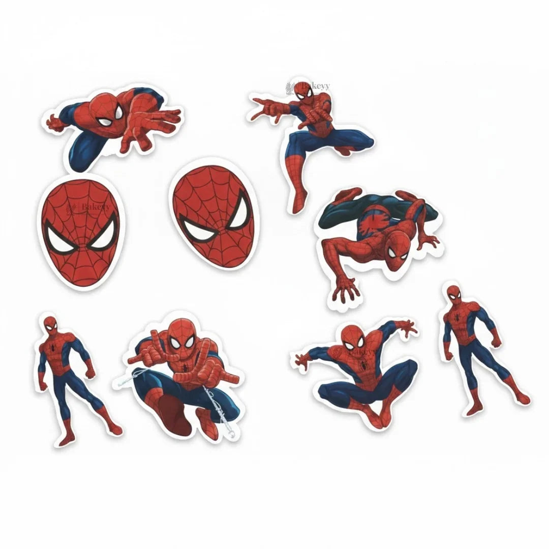 Cartoon Character Edible Wafer Toppers Set | Mixed Designs for Cakes & Cupcakes | Pack of 1