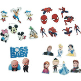 Cartoon Character Edible Wafer Toppers Set | Mixed Designs for Cakes & Cupcakes | Pack of 1