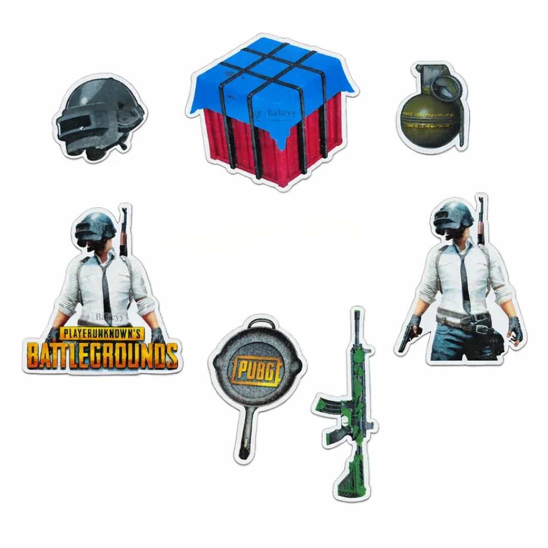 Gaming Theme Edible Wafer Cake Toppers | Ready-to-Use Cupcake & Cake Decoration | Pack of 1 Set