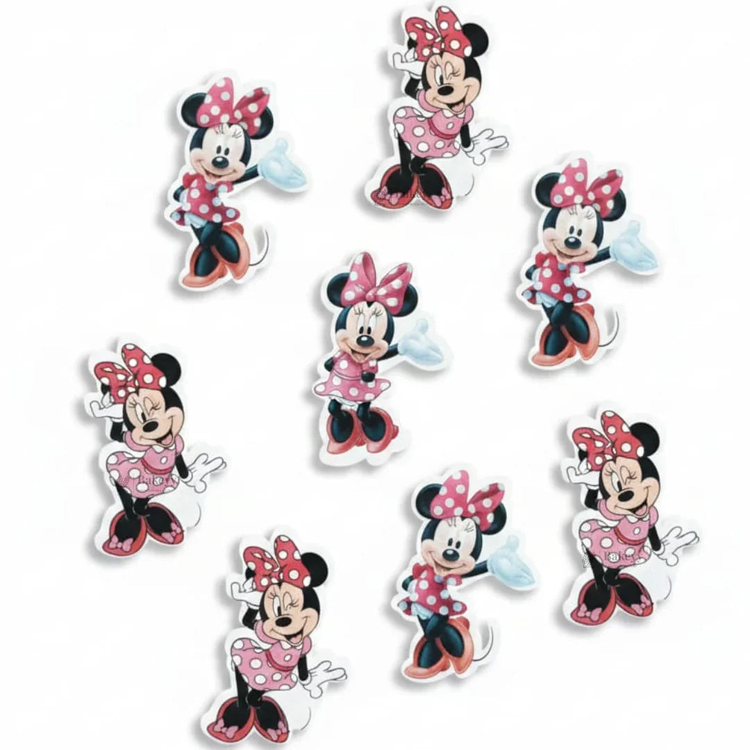 Mickey Mouse Theme Edible Wafer Cake Toppers Set | Multiple Designs for Cartoon Birthday Cakes | Pack of 1 Set