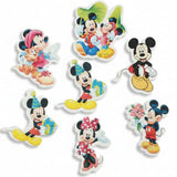 Mickey Mouse Theme Edible Wafer Cake Toppers Set | Multiple Designs for Cartoon Birthday Cakes | Pack of 1 Set