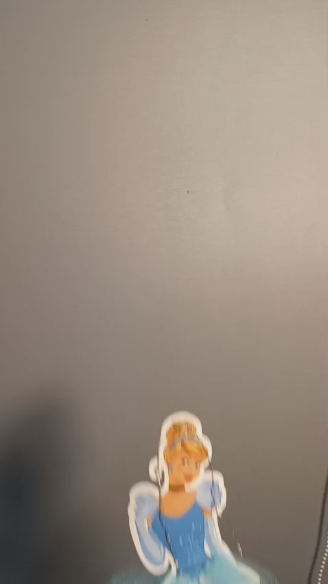 Princess LED Cake Topper with Net Fabric Skirt | Multiple Designs | Pack of 1