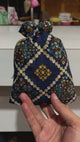 13x18 CM Bandhini Potli Bag Return Gifts For Ladies | Navy Blue Colour | Pack Of 10