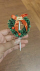 Christmas Wreath Cake Topper | Christmas Decor | Pack of 10