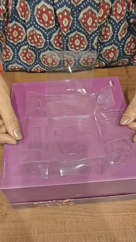 Four Cavity Transparent Chocolate Box | Pack of 100