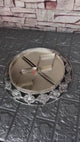 Luxurious Round Metal Serving Tray with Elegant Floral Design | Luxurious Silver-Plated Metal Dry Fruit Tray