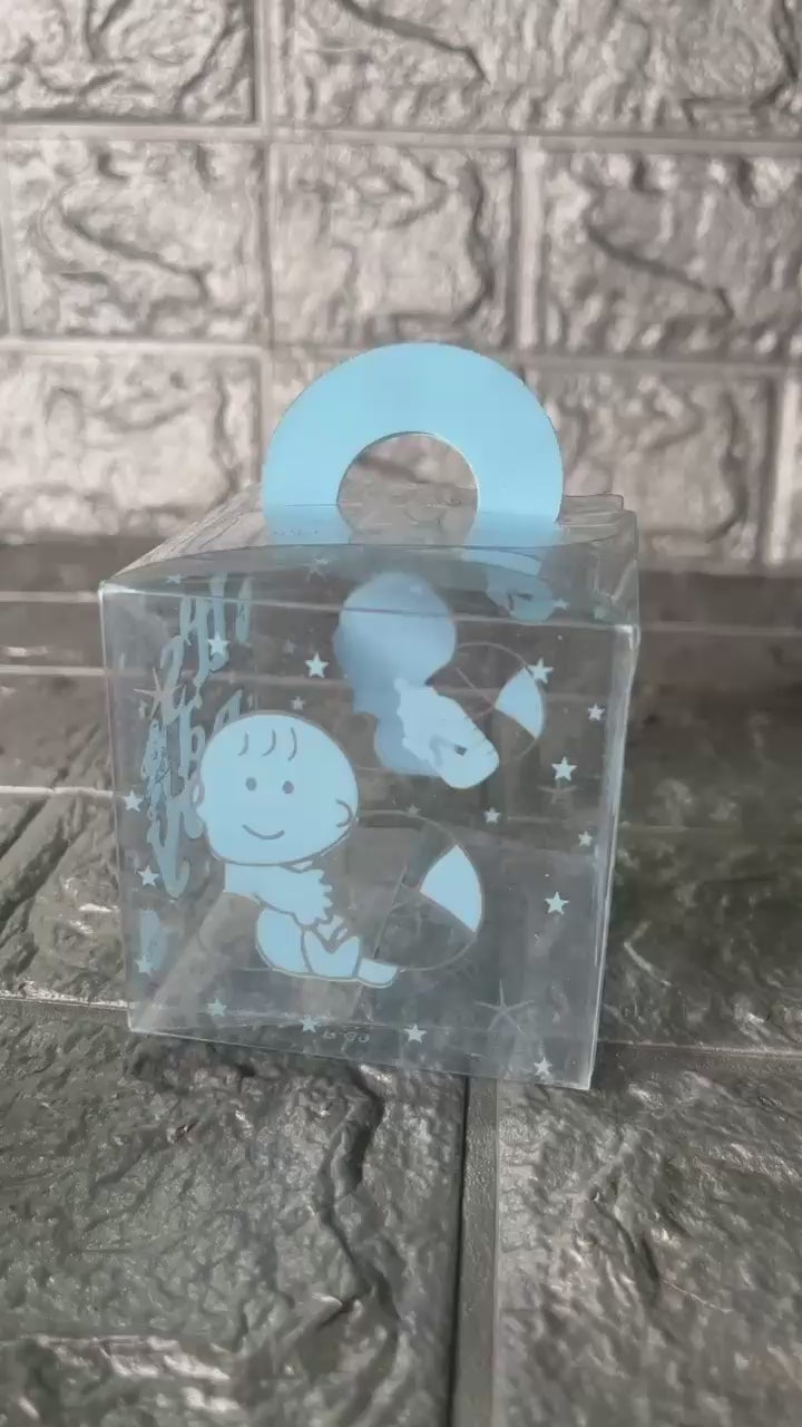 Blue Baby Shower "It's a boy" Gift Boxes | PVC Chocolate Box | Gift Box | Goodie Box | Pack of 10