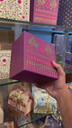 10x10x4 Inch | Large Floral Printed Premium Square Gift Box – Purple | Reusable Rigid Hamper Packaging  | Pack Of 1