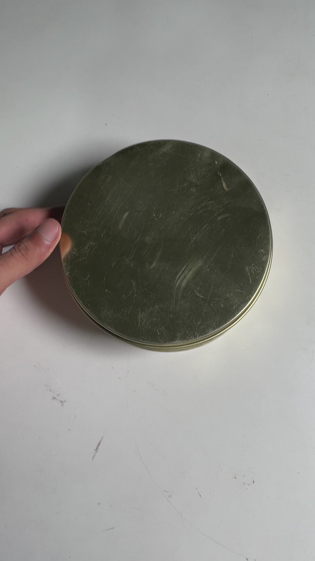 Dream Cake Tin Box Gold  Round Empty Decorative Tin Box | 500 Gram Tin | Gift Box | Pack of 6