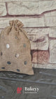 Natural Jute With Silver Dots Premium Colour Jute Potli Bags | Pack Of 10