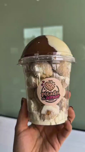 350ml | Cookie Cup With Dome Lid | Transparent Dessert Packaging Jar | Pack of 50