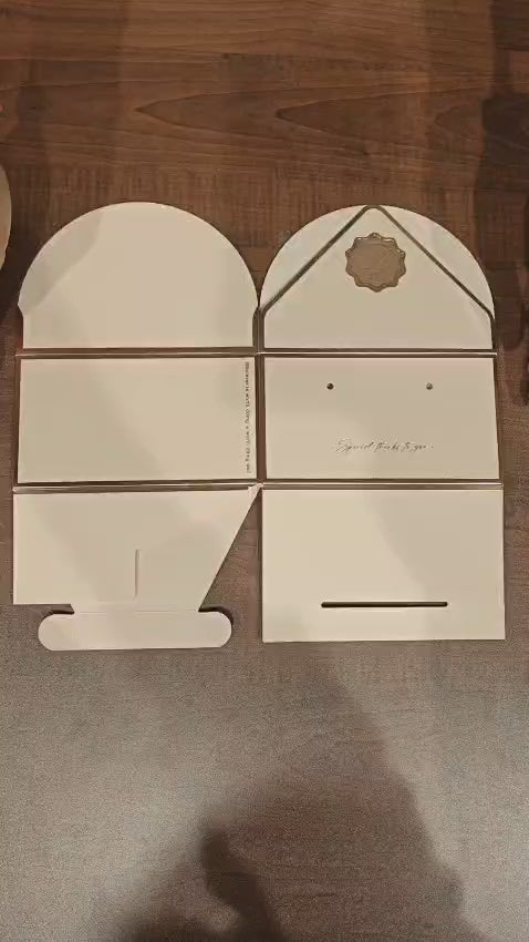 Pastel Pink Foldable Gift Box with Leather Handles | Pack of 10