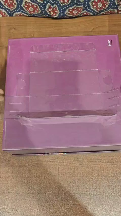 Three Cavity Transparent Chocolate Box | Pack of 100