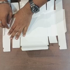 White Cake and Hamper Box with Clear Transparent Lid 