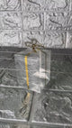 Gold Ribbon Mini Gift Boxes| Pvc Goodie Box | Gift Box | Goodie Box | Small | Pack of 10