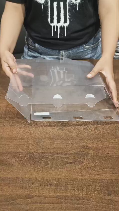 Premium Transparent PVC Gift Bag | Clear Carry Bag for Hampers & Gifting | Reusable Premium Packaging | Pack Of 10