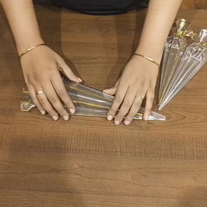 Transparent Long Cone PVC Goodie Box | Clear Chocolate packaging | Pack of 10