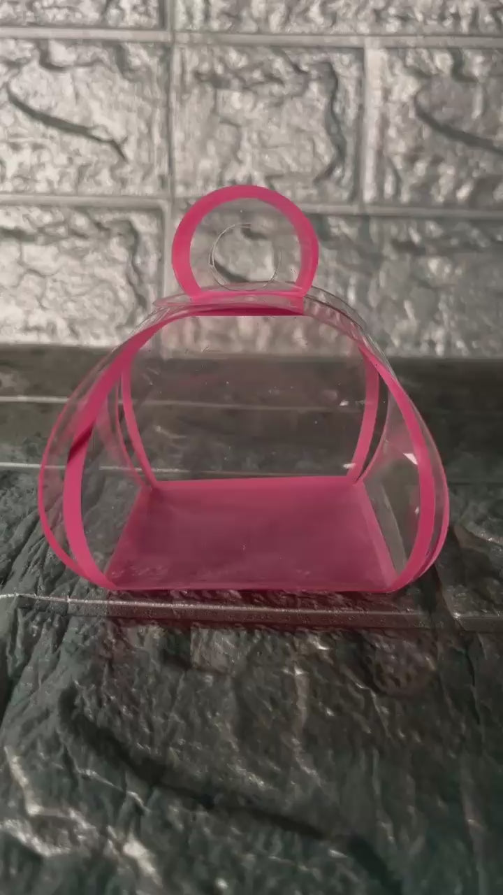 Blush Bloom Dome Goodie Boxes | PVC Chocolate Box | Gift Box | Goodie Box | Pack of 10