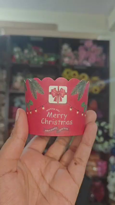 Merry Christmas Muffin & Cupcake Paper Liners | Pack of 50
