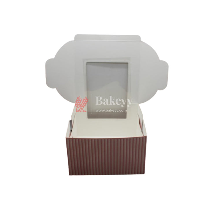 Printed Cake Box With Window | Birthday Cake boxes | Pack of 50 - Bakeyy.com