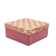 Printed Pink and Gold Hamper Gift Box | 7x7x4 Inch - Bakeyy.com - India - Printed Pink and Gold Hamper Gift Box | 7x7x4 Inch - Default Title