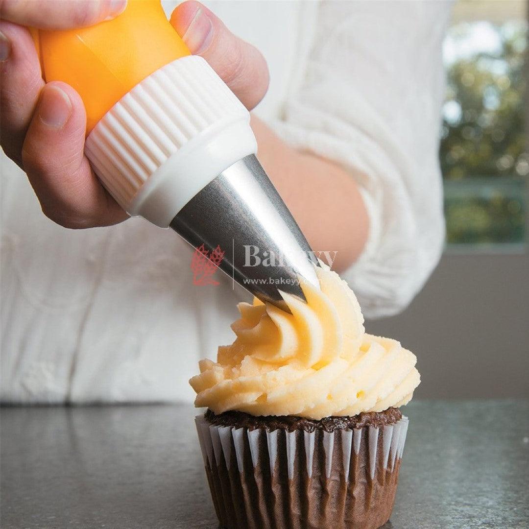 Professional Reusable Silicone Icing/Piping Bag for Cake/Pastry/Cupcake Decorating - Bakeyy.com - India - Professional Reusable Silicone Icing/Piping Bag for Cake/Pastry/Cupcake Decorating - Small (17x30 cm )