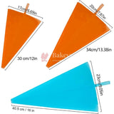 Professional Reusable Silicone Icing/Piping Bag for Cake/Pastry/Cupcake Decorating - Bakeyy.com - India - Professional Reusable Silicone Icing/Piping Bag for Cake/Pastry/Cupcake Decorating - Small (17x30 cm )