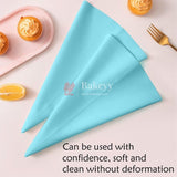 Professional Reusable Silicone Icing/Piping Bag for Cake/Pastry/Cupcake Decorating - Bakeyy.com - India - Professional Reusable Silicone Icing/Piping Bag for Cake/Pastry/Cupcake Decorating - Small (17x30 cm )