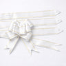 38 cm Pull Up Gift Ribbon Bow | Easy Self-Tie Decorative Ribbon for Gift Wrapping & Hampers | Multiple Colours Available | Pack of 10 - Bakeyy.com - India - 38 cm Pull Up Gift Ribbon Bow | Easy Self-Tie Decorative Ribbon for Gift Wrapping & Hampers | Multiple Colours Available | Pack of 10 - White 25.00