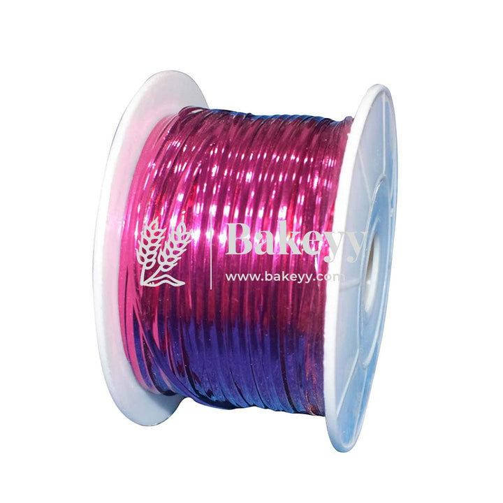 Purple Aluminium Twist Ties | Twister Roll Silver 100 Yards - Bakeyy.com