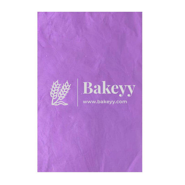 Purple Chocolate Wrapping Paper - Aluminium Embossed Foil | 7x10" Size | Pack of 200 - Bakeyy.com