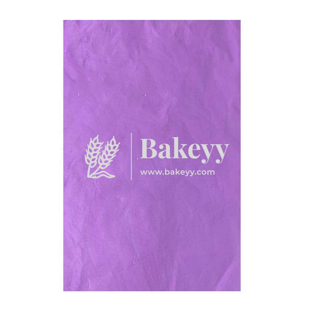 Purple Chocolate Wrapping Paper - Aluminium Embossed Foil | 7x10" Size | Pack of 200 - Bakeyy.com - India - Purple Chocolate Wrapping Paper - Aluminium Embossed Foil | 7x10" Size | Pack of 200 - Default Title