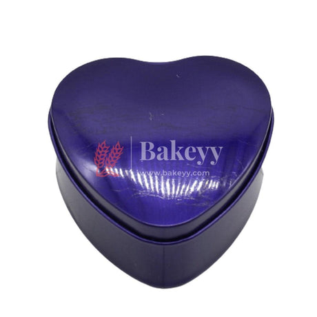 Purple Heart Empty Decorative Tin Box | Gift Box | Chocolate Box | Sweet Box | Jewellery Box | Luxury Box | Pack Of 18 - Bakeyy.com - India - Purple Heart Empty Decorative Tin Box | Gift Box | Chocolate Box | Sweet Box | Jewellery Box | Luxury Box | Pack Of 18 - Default Title