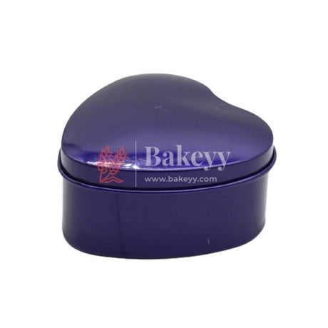 Purple Heart Empty Decorative Tin Box | Gift Box | Chocolate Box | Sweet Box | Jewellery Box | Luxury Box | Pack Of 18 - Bakeyy.com - India - Purple Heart Empty Decorative Tin Box | Gift Box | Chocolate Box | Sweet Box | Jewellery Box | Luxury Box | Pack Of 18 - Default Title