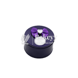Purple Round Empty Decorative Tin Box | Gift Box | Chocolate Box | Sweet Box | Jewellery Box | Luxury Box - Bakeyy.com - India - Purple Round Empty Decorative Tin Box | Gift Box | Chocolate Box | Sweet Box | Jewellery Box | Luxury Box - Default Title