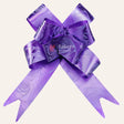 Printed Purple | Pull up Ribbon Mixed Designs | Pack of 10 - Bakeyy.com - India - Printed Purple | Pull up Ribbon Mixed Designs | Pack of 10 - 18.5cm