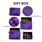 6 Cavity Hard Chocolate Box With Gift Option | Purple Colour