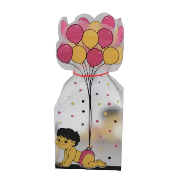 PVC Chocolate Box | Gift Box | Goodie Box | Mita 0190B01 | Pink Colour Big - Bakeyy.com