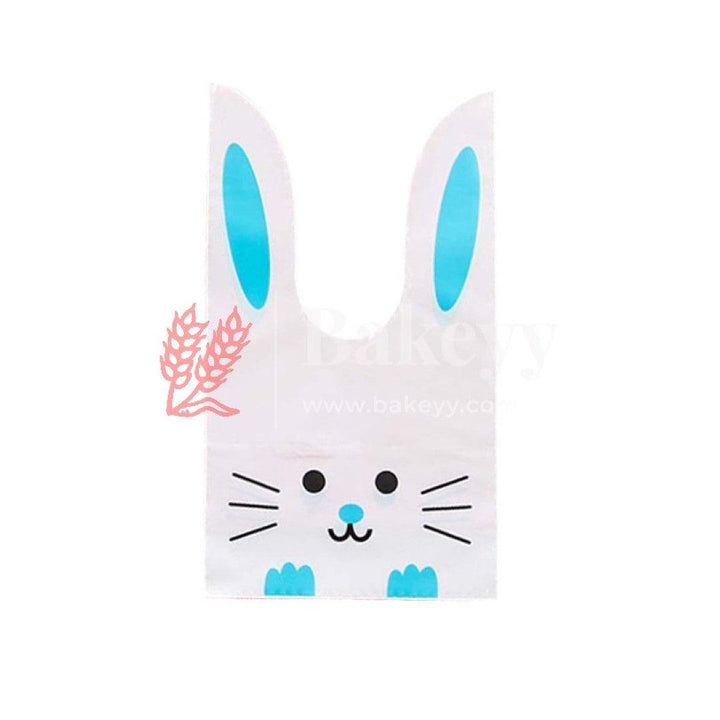 Rabbit Ear Candy Gift Bags Cute Plastic Bunny Goodie Bags Candy Bags for Kids Bunny Party Favors | Extra large | Pack of 50 - Bakeyy.com