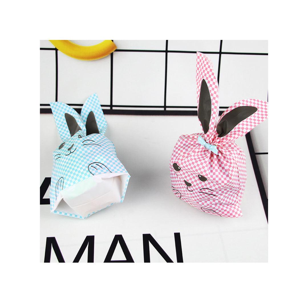 Rabbit Ear Candy Gift Bags Cute Plastic Bunny Goodie Bags Candy Bags for Kids Bunny Party Favors| Turquoise Color| Pack of 50 - Bakeyy.com - India - Rabbit Ear Candy Gift Bags Cute Plastic Bunny Goodie Bags Candy Bags for Kids Bunny Party Favors| Turquoise Color| Pack of 50 - Small / Turquoise