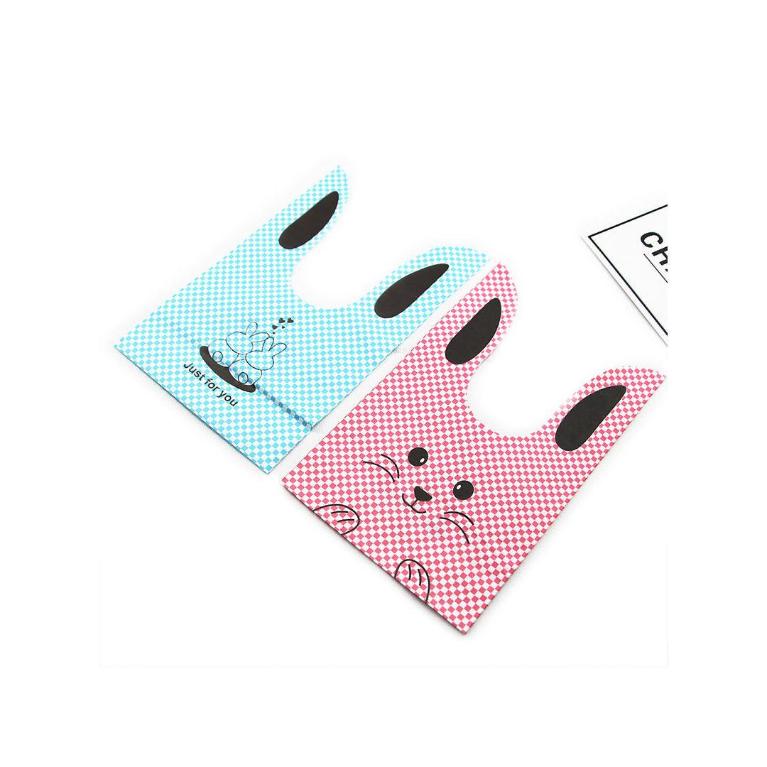 Rabbit Ear Candy Gift Bags Cute Plastic Bunny Goodie Bags Candy Bags for Kids Bunny Party Favors| Turquoise Color| Pack of 50 - Bakeyy.com - India - Rabbit Ear Candy Gift Bags Cute Plastic Bunny Goodie Bags Candy Bags for Kids Bunny Party Favors| Turquoise Color| Pack of 50 - Small / Turquoise