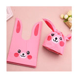 S size | Rabbit Ear Candy Gift Bags | Cute Plastic Bags | Bunny Party Favors | Pack of 50