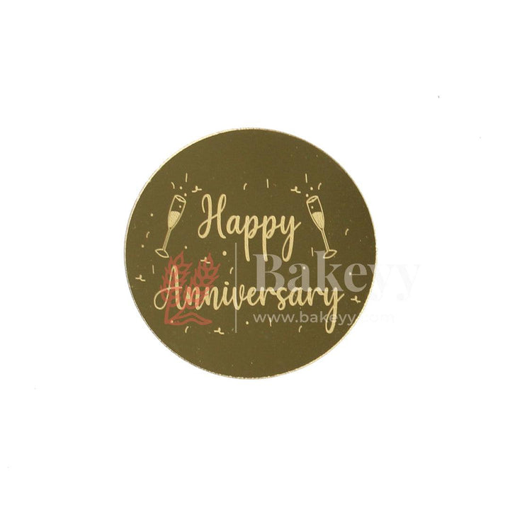 Coin Happy Anniversary Topper | Gold Color | Pack Of 5 | - Bakeyy.com - India - Coin Happy Anniversary Topper | Gold Color | Pack Of 5 | - Default Title