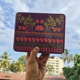 Premium Floral Printed Rectangle Tin Box | Purple With Floral Printed – 7x6x2 inch | Gift Box for Chocolates, Dry Fruits, Sweets| Pack Of 2