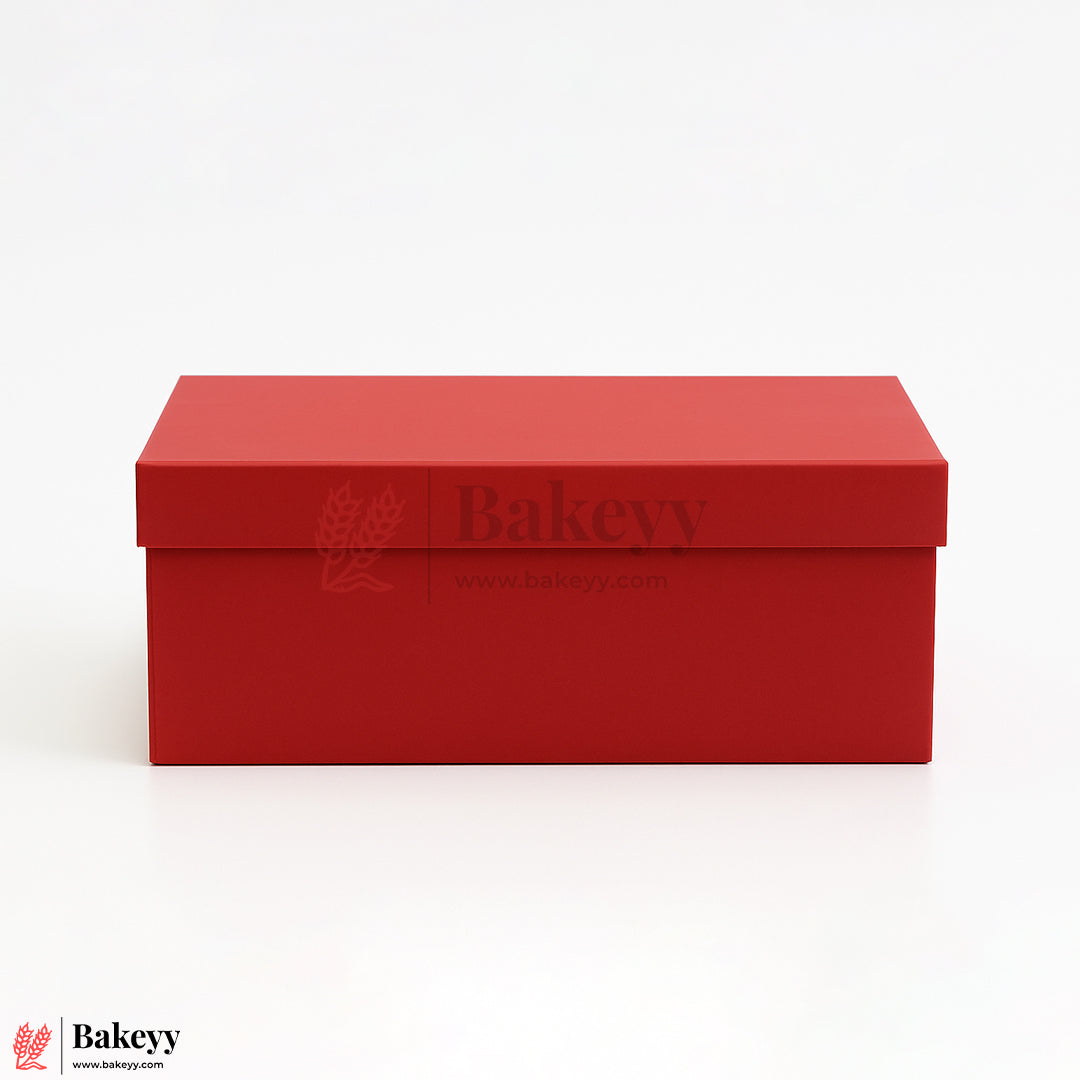 10x8x4 Inches | Medium Sized Premium Red Colour Collapsible Magnetic Lid Gift Box - Pack of 1